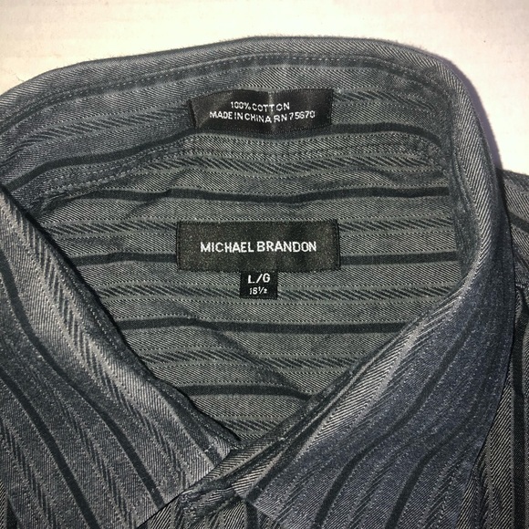 Michael Brandon Long Sleeve Shirt Black large - Picture 4 of 7